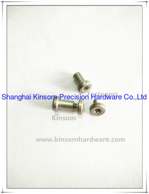 Six-lobe torx flat head semi-tubular rivets and screws,combination female-male screws