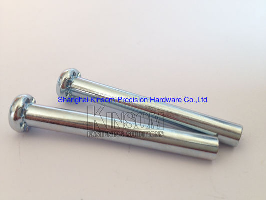 B-CH1T knurled semi tubular rivets zinc plated special cold formed fasteners