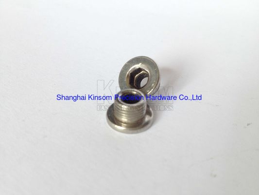 Special hexagon socket flat head hollow screws customized small T slot screws