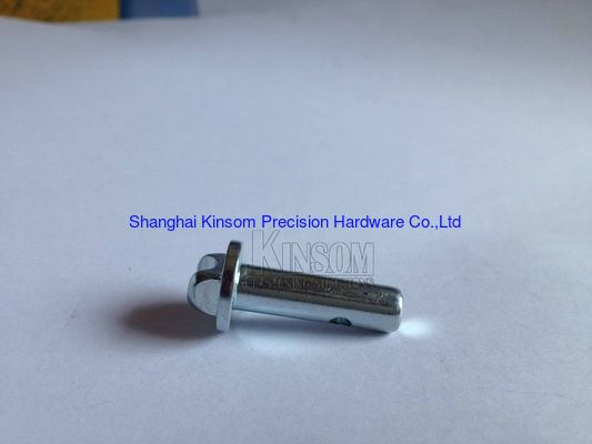 Bulloni per perno di articolazione a forcella speciale di precisione con foro sullo stelo, finitura zincata