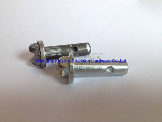 Bulloni per perno di articolazione a forcella speciale di precisione con foro sullo stelo, finitura zincata