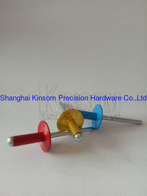 Aluminum color blind rivets mandreal pin nail mate rivets