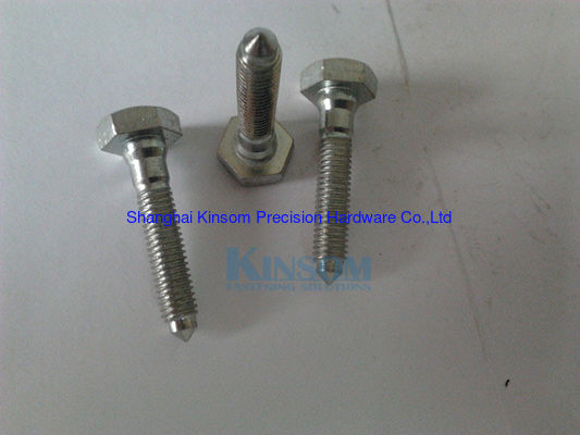 Special Hex Step Bolt with Steel Sharp Point nickel coating