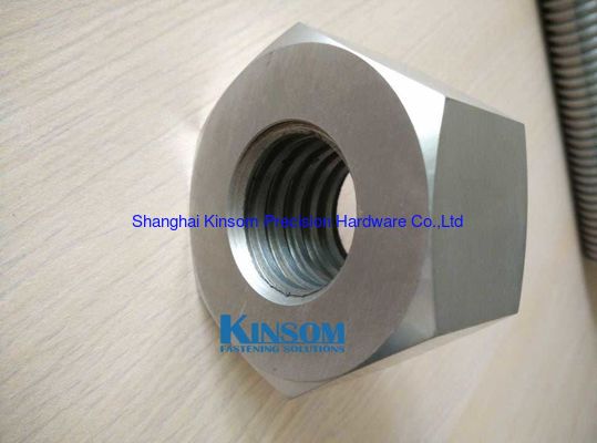 Precision machining parts heavy special thread rods with hexagon nuts