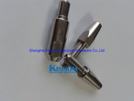 Special SUS step screw with shallow slot machining part