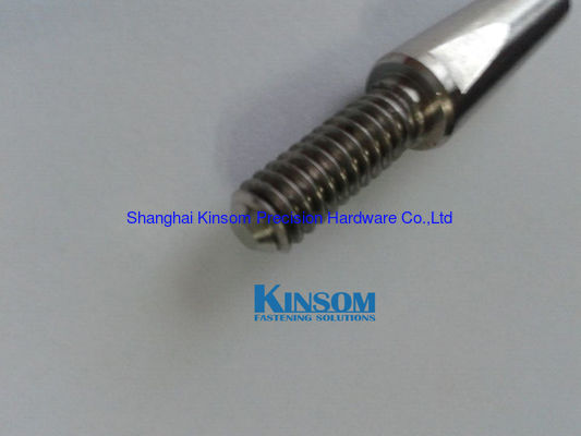 Special stainless steel screw with precision hexagon CNC machining part