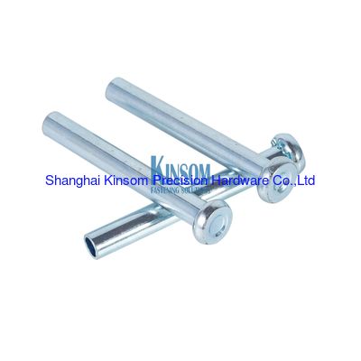Mushroom head semi tubular rivets M3-M8 size zinc coating