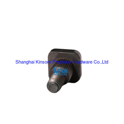 Square head knurling step machine screws blacking color steel automotive fasteners